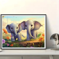 Éléphant - 5D Kit Broderie Diamants Diamond Painting FL8151
