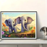 Éléphant - 5D Kit Broderie Diamants Diamond Painting FL8151