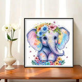 Éléphant - 5d Diy Kits Broderie Diamant Diamond Painting FL8163