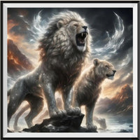 Lion - 5d Diy Kits Broderie Diamant Diamond Painting FL8196
