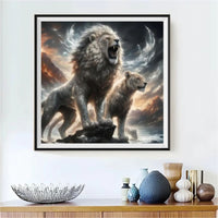 Lion - 5d Diy Kits Broderie Diamant Diamond Painting FL8196