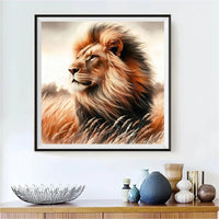 Lion - 5d Diy Kits Broderie Diamant Diamond Painting FL8210