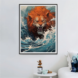 Lion - 5D Kit Broderie Diamants Diamond Painting FL8223