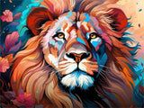 Lion - 5D Kit Broderie Diamants Diamond Painting FL8227