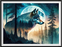 Loup - 5D Kit Broderie Diamant Diamond Painting FL8319