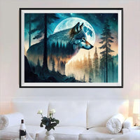 Loup - 5D Kit Broderie Diamant Diamond Painting FL8319