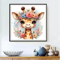 Girafe - 5d Diy Kits Broderie Diamant Diamond Painting FL8481