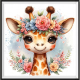 Girafe - 5d Diy Kits Broderie Diamant Diamond Painting FL8481