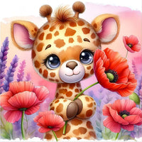 Girafe - 5d Diy Kits Broderie Diamant Diamond Painting FL8486
