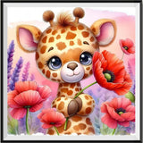 Girafe - 5d Diy Kits Broderie Diamant Diamond Painting FL8486