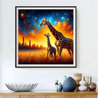Girafe - 5d Diy Kits Broderie Diamant Diamond Painting FL8492