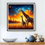 Girafe - 5d Diy Kits Broderie Diamant Diamond Painting FL8492