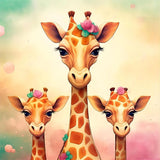 Girafe - 5d Diy Kits Broderie Diamant Diamond Painting FL8495