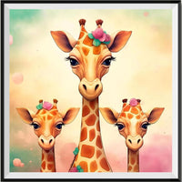 Girafe - 5d Diy Kits Broderie Diamant Diamond Painting FL8495