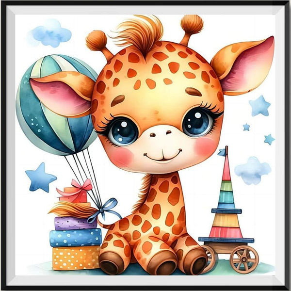 Girafe - 5d Diy Kits Broderie Diamant Diamond Painting FL8497