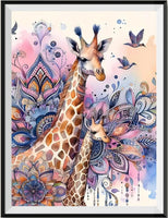Girafe - 5d Diy Kits Broderie Diamant Diamond Painting FL8500