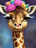 Girafe - 5d Diy Kits Broderie Diamant Diamond Painting FL8502