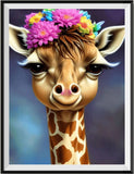 Girafe - 5d Diy Kits Broderie Diamant Diamond Painting FL8502