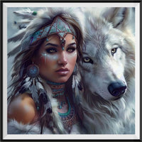 Loup 5d Diy Kits Broderie Diamant Diamond Painting FL8980