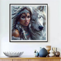 Loup 5d Diy Kits Broderie Diamant Diamond Painting FL8980