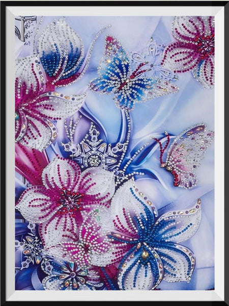 Papillon De Forme Spéciale - 5D Kit Broderie Diamants/Diamond Painting HD9042