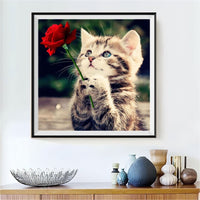 Chat - 5D Kit Broderie Diamants/Diamond Painting VM7231