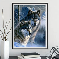 Loup 5d Diy Kits Broderie Diamant Diamond Painting MJ1432