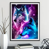 Loup 5d Diy Kits Broderie Diamant Diamond Painting MJ1436