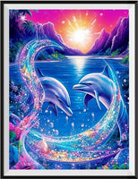 Dauphin 5d Diy Kits Broderie Diamant Diamond Painting MJ1758