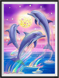 Dauphin 5d Diy Kits Broderie Diamant Diamond Painting MJ1761
