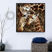 Girafe 5d Diy Kits Broderie Diamant Diamond Painting MJ2214