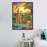 Girafe 5D Diy Kits Broderie Diamant Diamond Painting MJ2241