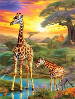 Girafe 5D Diy Kits Broderie Diamant Diamond Painting MJ2241