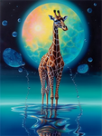 Girafe 5D Diy Kits Broderie Diamant Diamond Painting MJ2245