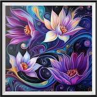 Lotus - 5D Kit Broderie Diamant Diamond Painting MJ2628