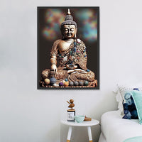 Bouddha 5d Diy Kits Broderie Diamant Diamond Painting MJ2994