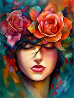 Femme 5d Diy Kits Broderie Diamant Diamond Painting MJ3088