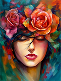 Femme 5d Diy Kits Broderie Diamant Diamond Painting MJ3088