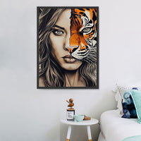 Femme 5d Diy Kits Broderie Diamant Diamond Painting MJ3104