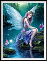 Fée 5d Diy Kits Broderie Diamant Diamond Painting MJ3289
