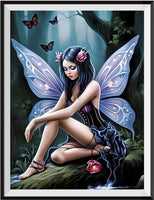 Fée 5d Diy Kits Broderie Diamant Diamond Painting MJ3292