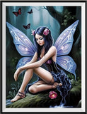 Fée 5d Diy Kits Broderie Diamant Diamond Painting MJ3292