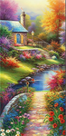 Village 5d Diy Kits Broderie Diamant Diamond Painting MJ7267