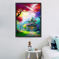 Village 5d Diy Kits Broderie Diamant Diamond Painting MJ7271