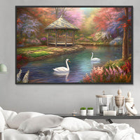 Village 5d Diy Kits Broderie Diamant Diamond Painting MJ7330