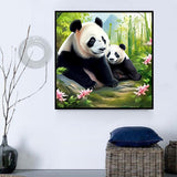 Panda 5d Diy Kits Broderie Diamant Diamond Painting MJ8060