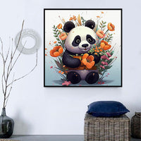 Panda 5d Diy Kits Broderie Diamant Diamond Painting MJ8067