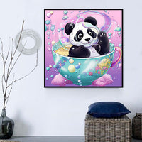 Panda 5d Diy Kits Broderie Diamant Diamond Painting MJ8073