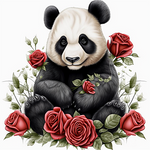 Panda 5d Diy Kits Broderie Diamant Diamond Painting MJ8074