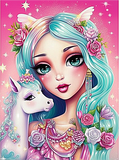 Dessin Animé 5d Diy Kit Broderie Diamant Diamond Painting MJ8277